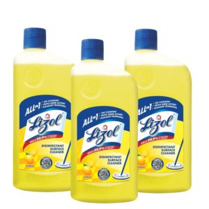 Lizol Disinfectant Surface & Floor Cleaner Liquid, Citrus – 1 Litre | Suitable for All Floor Cleaner Mops | Kills 99.9% Germs| India’s #1 Floor Cleaner